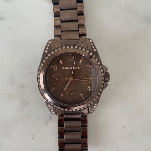 Michael Kors Blair Multi-Function Expresso Watch - Picture 2 of 3